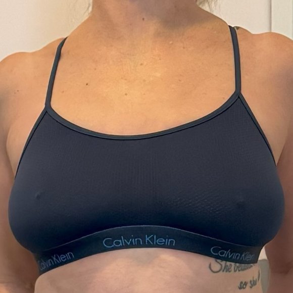 Calvin Klein Sheer Mesh Bralette L - Picture 2 of 6